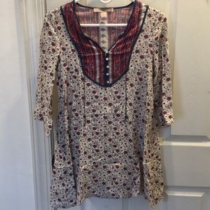 Floral peasant dress/tunic